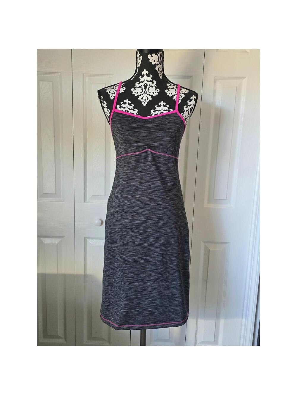Dakini Dress Space Dye Gray Pink Women's
